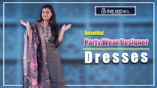 Party Wear Designer Dresses  She Needs Saree World [upl. by Llenoj]