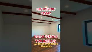 KIT NORDIC de 115mp construita din panouri sip de 174mm grosime EPS100 la Snagov ✅ [upl. by Olney]