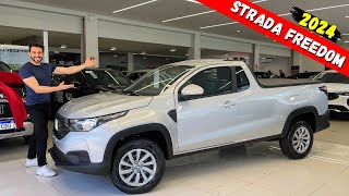 Fiat STRADA FREEDOM 2024 a melhor pickup para o trabalho [upl. by Teirtza267]