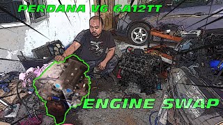 PERDANA V6 TWIN TURBO  TUKAR ENJIN  PART 1 [upl. by Ahsaz]