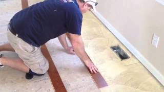 How To Install An Engineered Hardwood Floor Gluedowm [upl. by Lindsey]