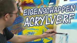 Acrylverf voor beginners eigenschappen en technieken [upl. by Citarella]