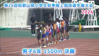 和歌山県 小学生秋季陸上 男子6年 1500m 決勝【2024年10月6日】 [upl. by Cigam]