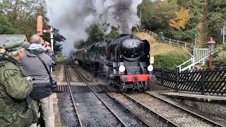 34028 Eddystone approaching Goathland [upl. by Ahtan]