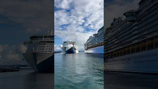 Bon Voyage Adventure Big cruise ships in Port of San Juan Shorts [upl. by Mulcahy]