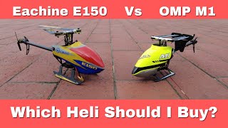 Eachine E150 Vs OMP M1 Mini 3D Direct Drive RC Helicopters [upl. by Oca]