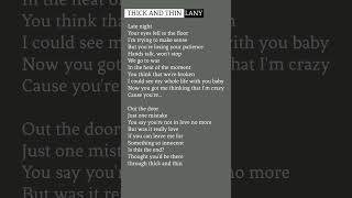 Thick And Thin  LANY  lyrics thickandthin lany lyrics lyricvideo [upl. by Eisenstark]