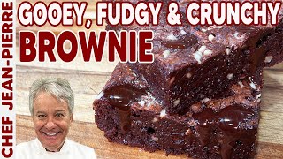 Fudgy and Crunchy Brownie Recipe  Chef JeanPierre [upl. by Renard]