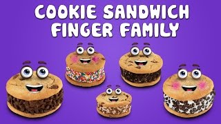 The Finger Family Cookie Sandwich Family Nursery Rhyme  Cookie Sandwich Finger Family Songs [upl. by Oilcareh]