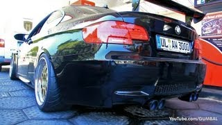 BMW E92 M3 V8 GT Schirmer Race Engineering  Revving amp Accelerating [upl. by Ayn]