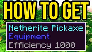 How To Get EFFICIENCY 1000 in Minecraft PS4XboxPE [upl. by Kylila]