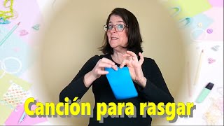 Canción para acompañar el rasgado con los peques Estimulación infantil Motricidad fina [upl. by Ontina]