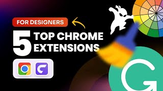 My Top 5 Google Chrome Extentions For Beginner Designers [upl. by Illona801]