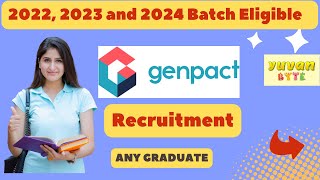 Genpact Hiring For Any Graduate  Process Associate [upl. by Kienan]