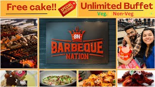 Barbeque Nation  Veg amp Nonveg food review  Unlimited food  globetrottervirus [upl. by Al261]