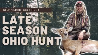 Late Season Deer Hunt  Self Filmed Female Hunter Ohio Public Land [upl. by Elah18]