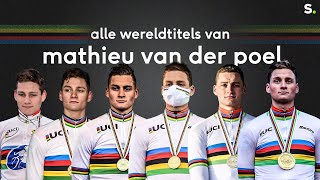 Zes om te zien bekijk de zes wereldtitels veldrijden van Mathieu van der Poel [upl. by Gnni]