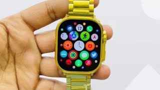 X8 Ultra gold edition watch full edge display ecommerce pakistan smartwatch [upl. by Maida]