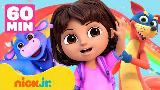 Dora  Maratona de EPISÓDIOS COMPLETOS da Dora ➡️  5 Episódios em 1 Hora  Nick Jr em Português [upl. by Croom389]