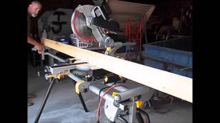 Harbor Freight Slide Compound Miter Saw  First Use [upl. by Nylad]