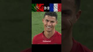 France Vs Portugal Euro 2020 Match Highlights 🇫🇷🤯🇵🇹 shorts fotball viralshorts [upl. by Vastah]