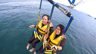 PARASAILING  Aktiviti di Pulau Manukan  Mamutik  Sapi  Sabah [upl. by Ginnie827]