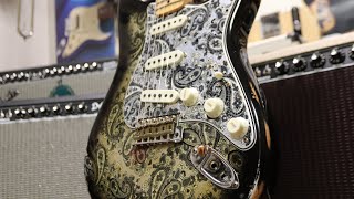 Fender Custom Shop 68 Black Paisley Relic Strat [upl. by Eiliab960]