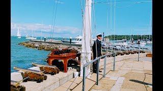 Cowes Week 2024 Strolling with SK 8  history sailing isleofwight cowes summer water racing [upl. by Darreg]