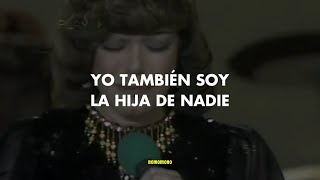 La Hija de Nadie  Yolanda del Río letra [upl. by Haily]