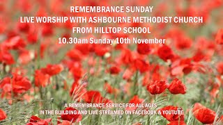 Remembrance Sunday 10th November 1030am Service live from Hilltop School [upl. by Llednov748]