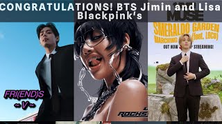 CONGRATULATIONS BTS Jimin and Blackpinks Lisa are the most successful musicians in the UK [upl. by Kannry]