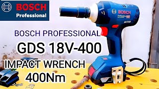 BOSCH PROFESSIONAL GDS 18v 400 Cordless impact wrenchboschprofessionaltoolsimpactwrenchbosch [upl. by Torto]