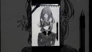 Oreki X Chitanda Drawing 💜🌹Part 2 shorts art drawing [upl. by Iphigenia]