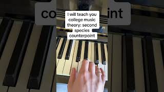 I will teach you College music theory second species counterpoint [upl. by Hoffarth414]