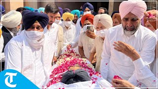 Parkash Singh Badal dies at 95 SAD leaders workers gather at party office to pay tributes [upl. by Egroj]