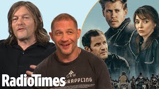 Tom Hardy amp Norman Reedus on working with Austin Butler amp Jodie Comer in The Bikeriders [upl. by Ellenej]