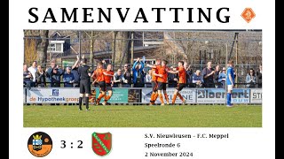 Samenvatting SV Nieuwleusen 1  FC Meppel 1 [upl. by Siegel]