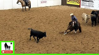 Cutting Horses Class 3 Open Set 2  2020 Metallic Cat West Texas Futurity [upl. by Acherman]