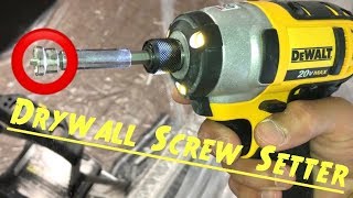 ✅Drywall Screw Setter Tool by DeWalt for Sheetrock  Phillips Magnetic Driver Bit from Home Depot [upl. by Littlejohn491]