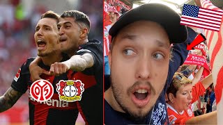 AMERICAN WITNESSES THE BEST TEAM IN THE BUNDESLIGA  1 FSV Mainz vs Bayer Leverkusen [upl. by Gschu]