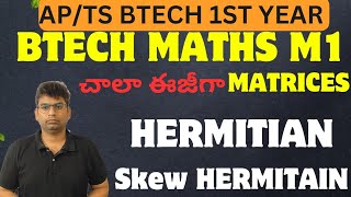 Btech maths M1 hermitian skew hermitianmatricesMatrices hermitian skew hermitianbtech [upl. by Aivilys170]