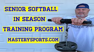 Senior softball in season Training Program [upl. by Selima]