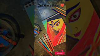 Durga maa ❤️ drawing 3october navratri art durgapuja reels shorts maa [upl. by Guild122]