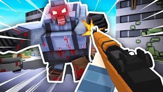 SHOOTING THE MASSIVE ZOMBIE BOSS The Walking Zombie Dead City Funny Gameplay [upl. by Airretnahs566]