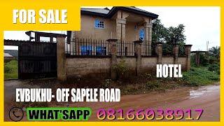 HOTEL FOR SALE EVBUKUN  OFF SAPELE ROAD BENIN CITY EDO STATE NIGERIA [upl. by Gristede]