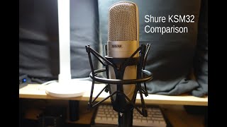 Shure KSM32 Compared to TLM 103 MKH 416 SM7B NT1 CAD E100S Neat King Bee [upl. by Llerrod274]