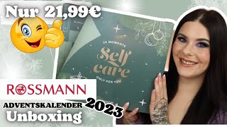 Nur 2199€ 👍🏻 😄 Rossmann 24 Moments Adventskalender 2023  24 Türchen UNBOXING [upl. by Airlee839]