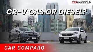 Honda CRV Comparo Gas or Diesel  Who will dominate [upl. by Rech]