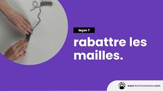 Comment terminer un tricot et rabattre les mailles   Apprendre à tricoter facilement [upl. by Yecam]