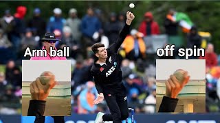 Mitchell Santner bowling tipsall variationoff spinArm ball easy step by step [upl. by Rodl]